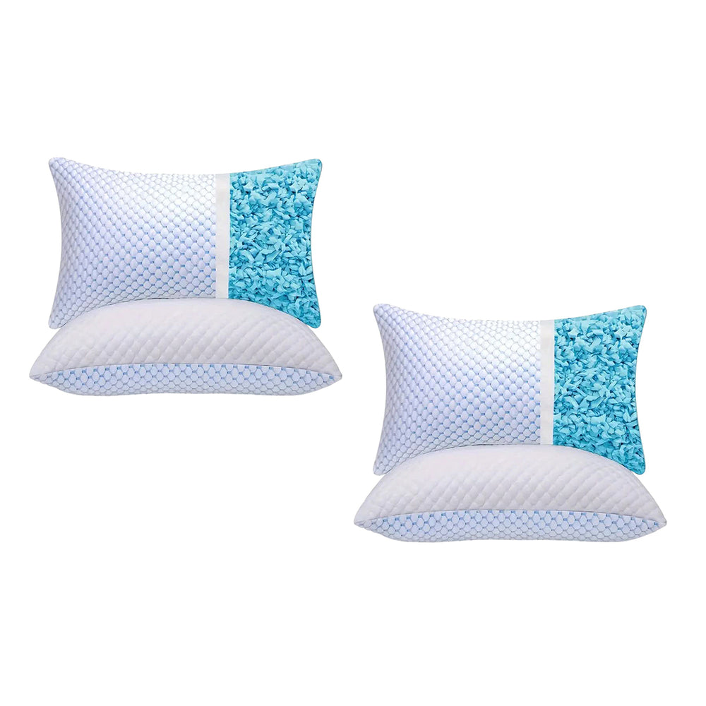 Pack of 2 Pillow Up - High Tech Cooling and Warming Adjustable Memory Foam Pillow - 40 x80 cm_440001600