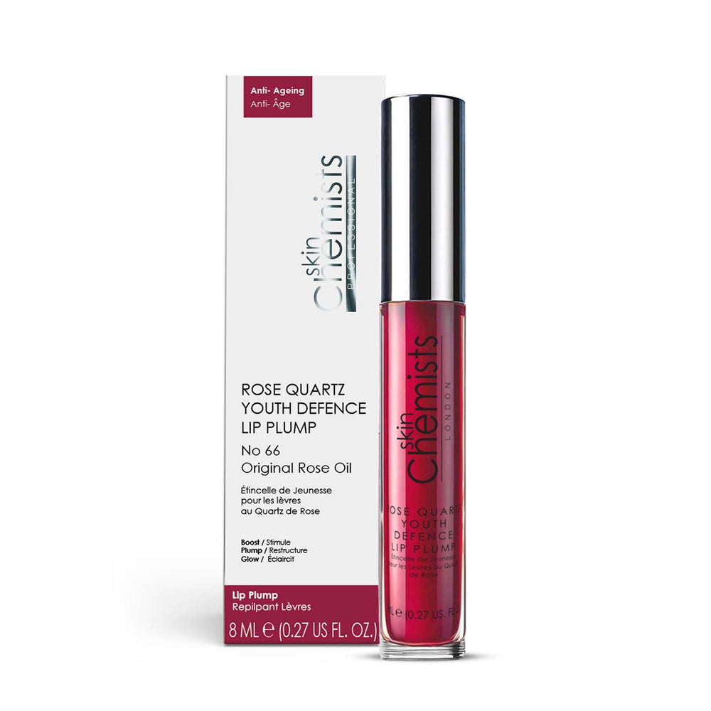 SkinChemists Rose Quartz Youth Defence Lip Plump No 66 Original Rose Oil - 8ml_440001625