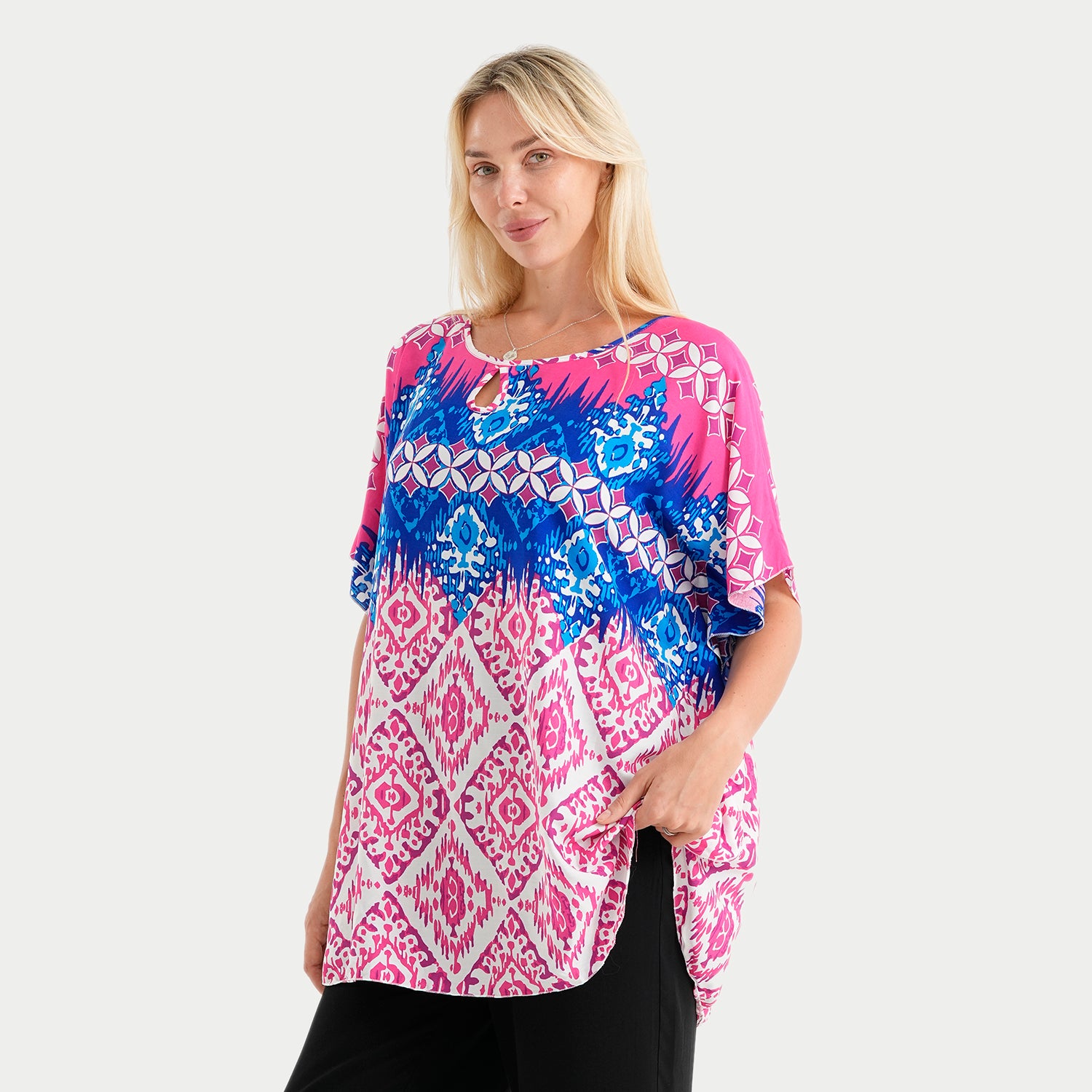 styled by Round neck top_4449973_3