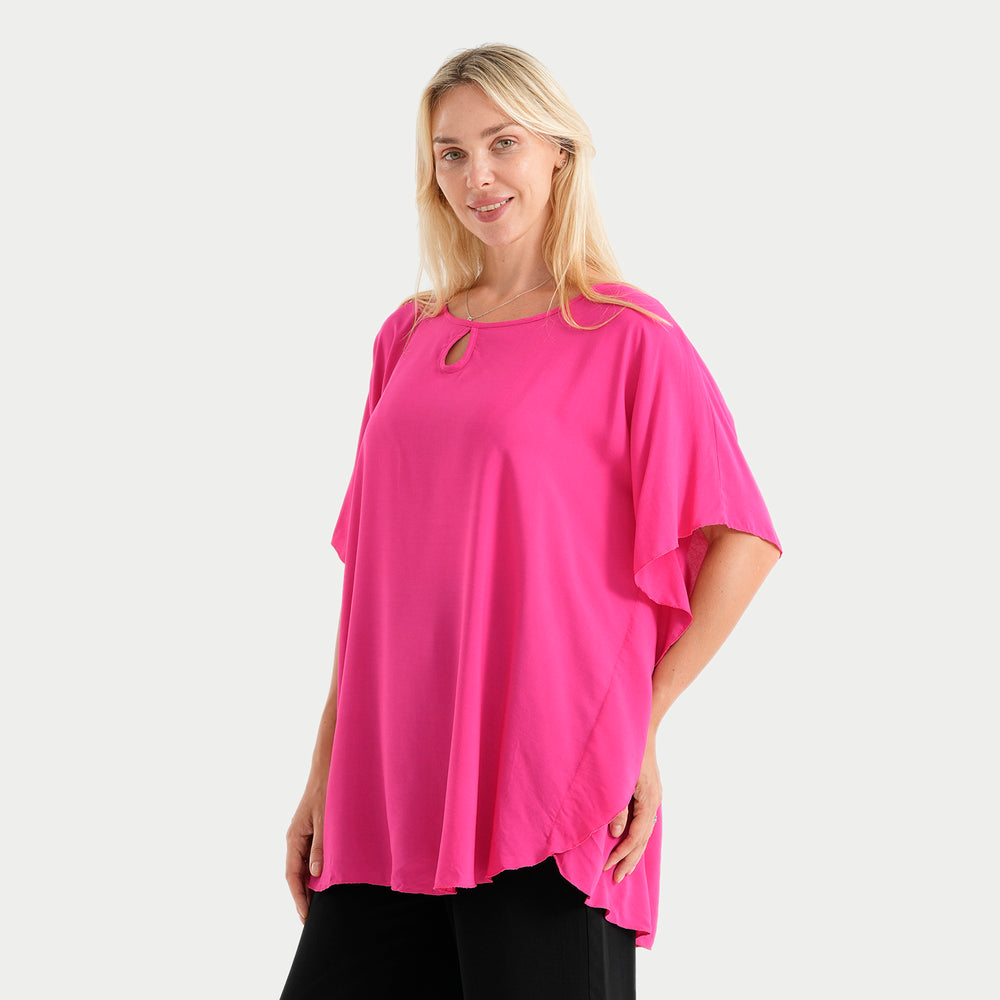 styled by Round neck top_4449973_6