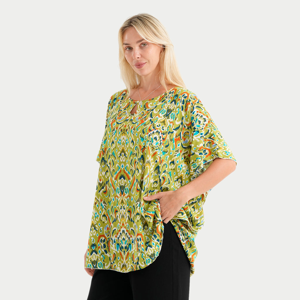 styled by Round neck top_4449975_3