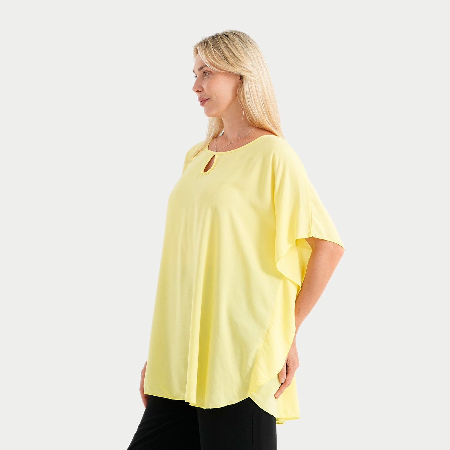 styled by Round neck top_4449975_6