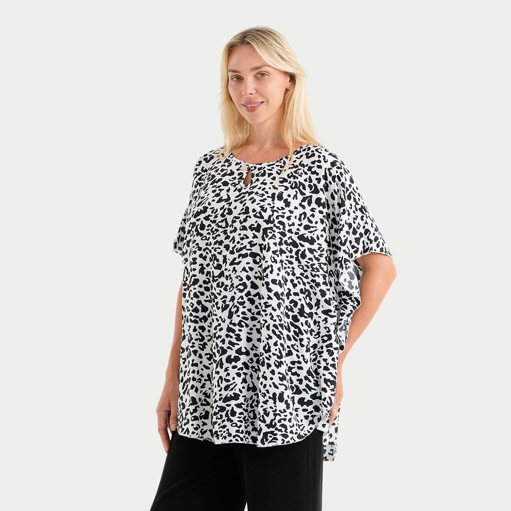 styled by Round neck top_4449977_3