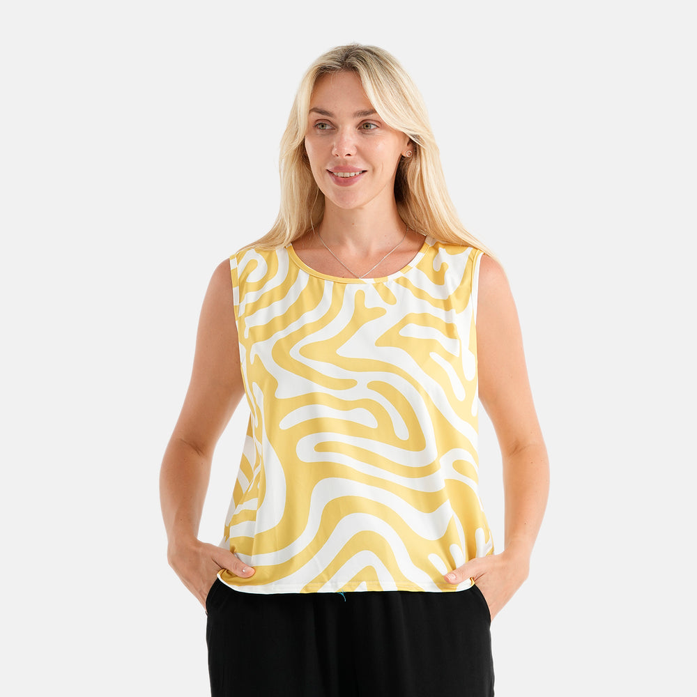 Maisi set of 2 print and solid color vest_4464167_1
