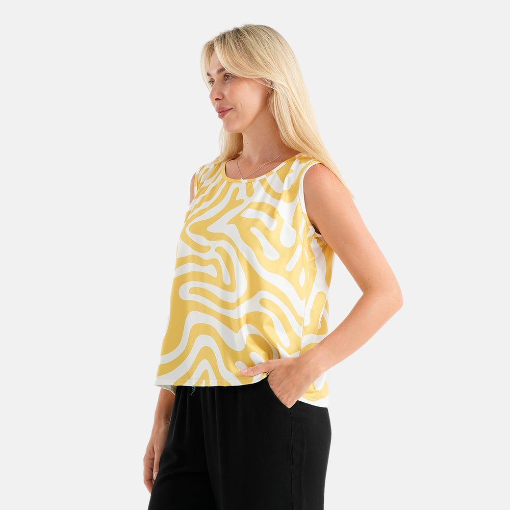 Maisi set of 2 print and solid color vest_4464167_3