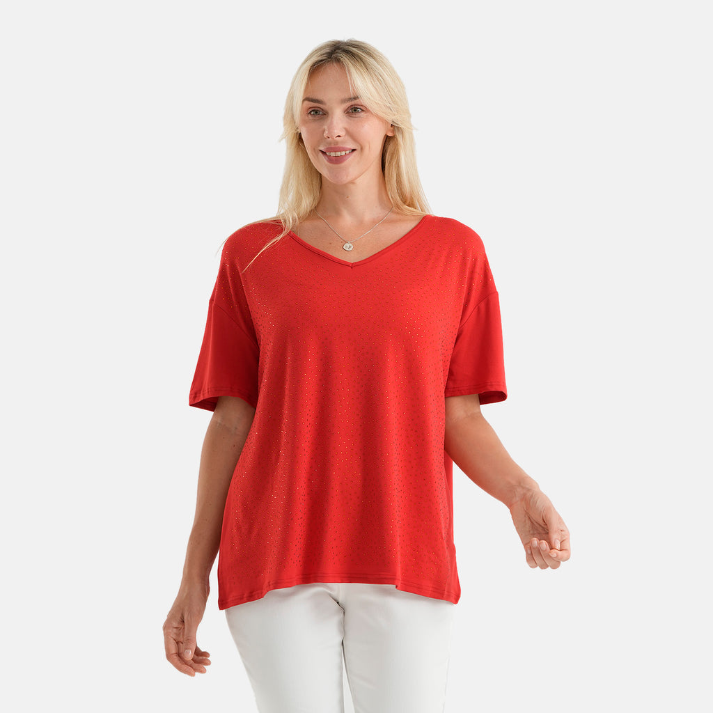Styled By set of two Short-sleeved T-shirt with rhinestones,  Styled By set of two Short-sleeved T-shirt with rhinestones_4488703_1