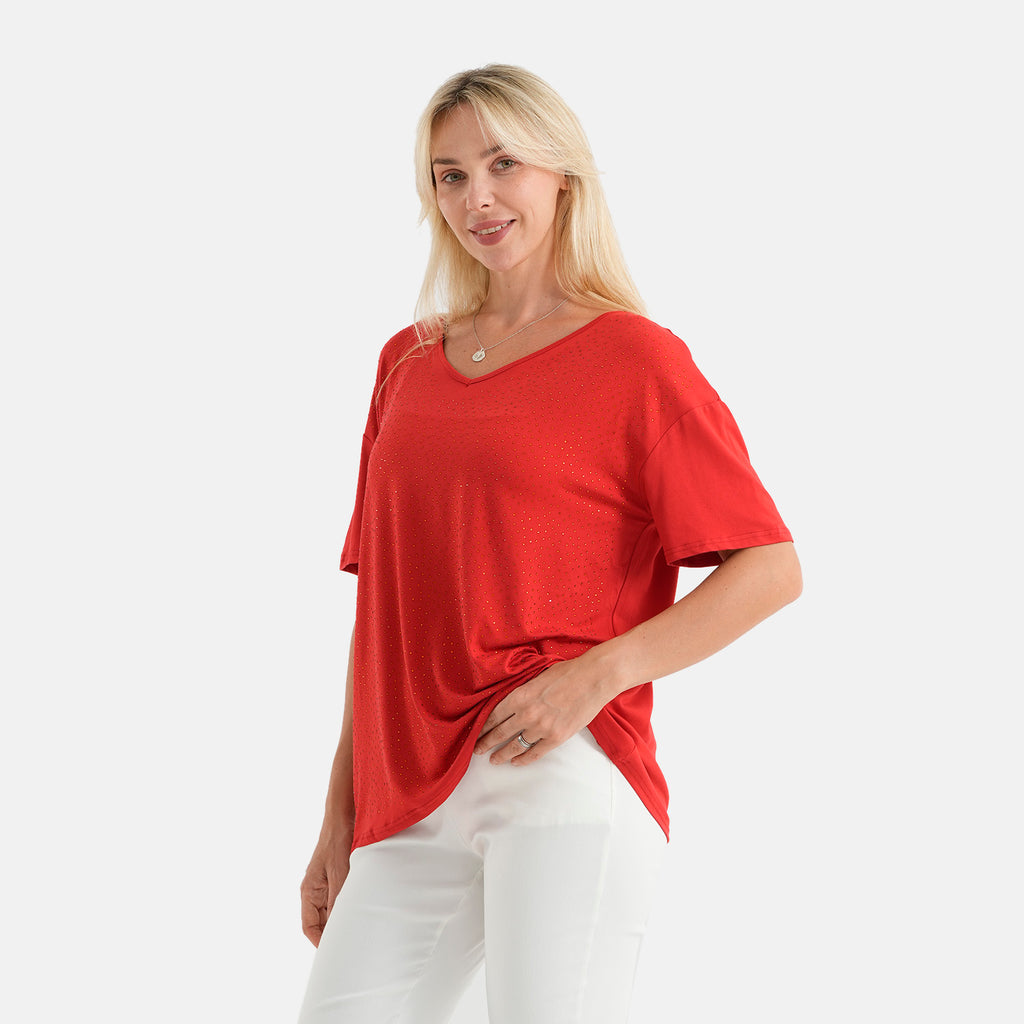 Styled By set of two Short-sleeved T-shirt with rhinestones,  Styled By set of two Short-sleeved T-shirt with rhinestones_4488703_3