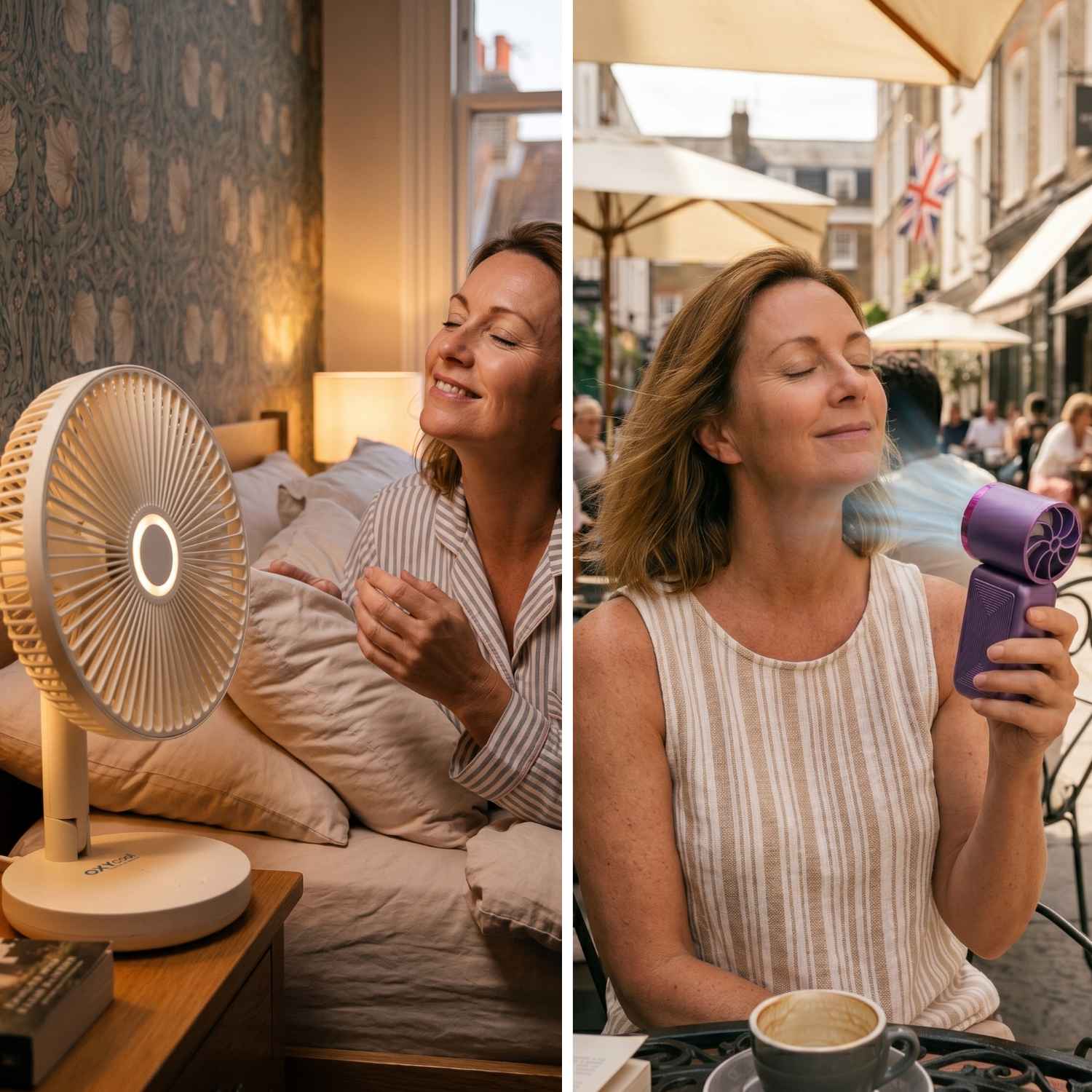 Cool Anywhere Bundle – Rechargeable Fan Combo Set