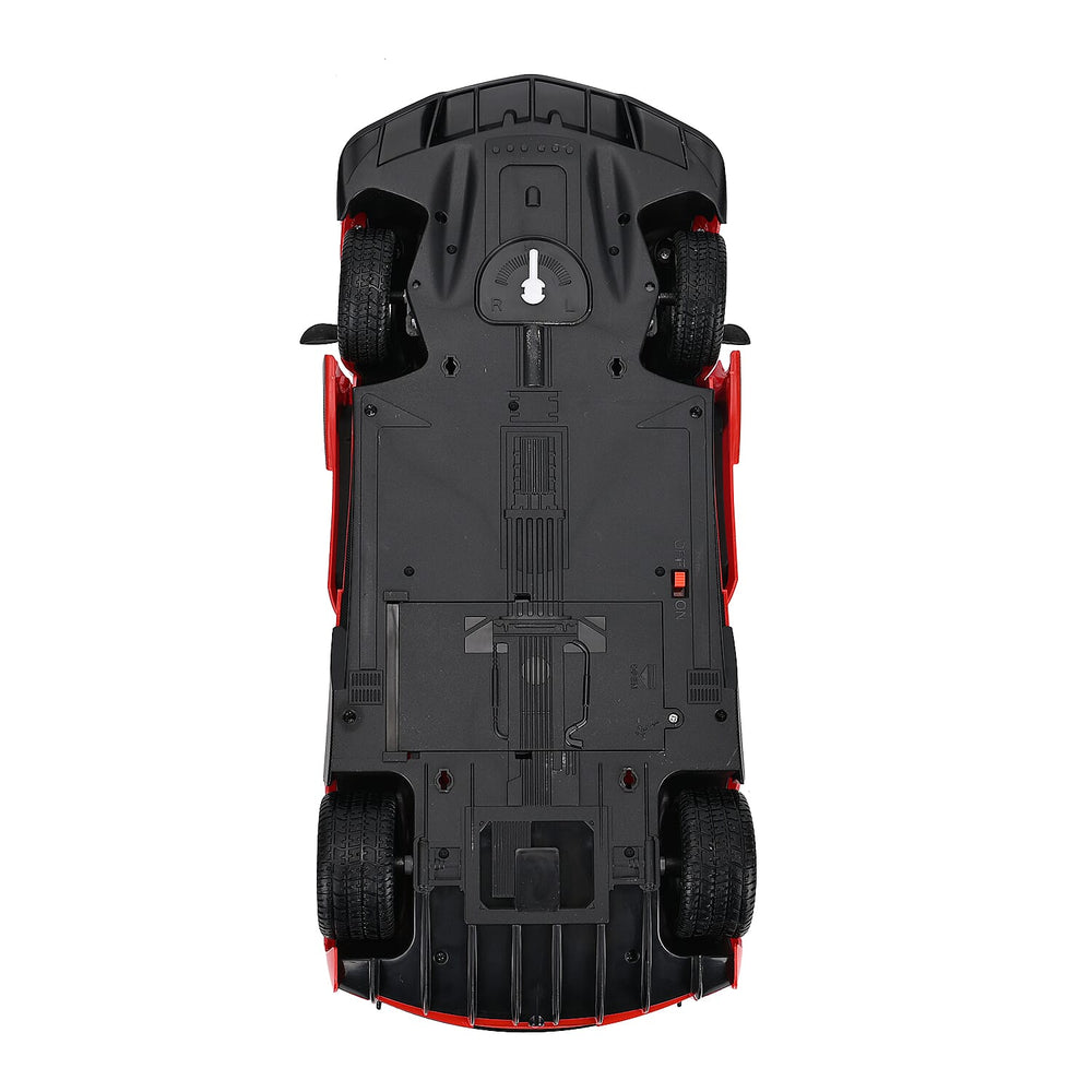 5 Function Remote Control Racing Car With Front & Rear Lights - Red