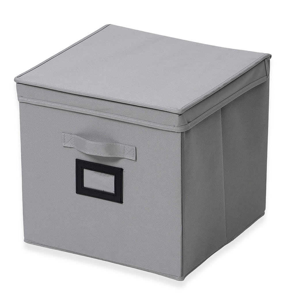 5-Shelf Hanging Shirt Rack with Storage Box - Grey