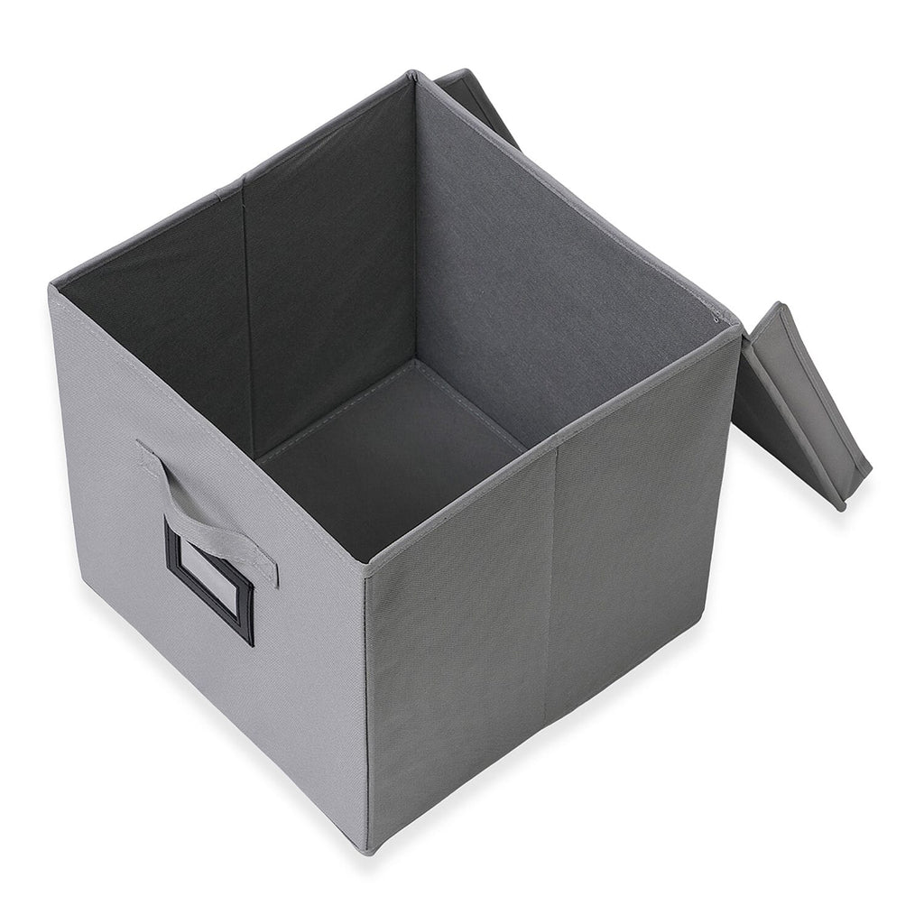 5-Shelf Hanging Shirt Rack with Storage Box - Grey