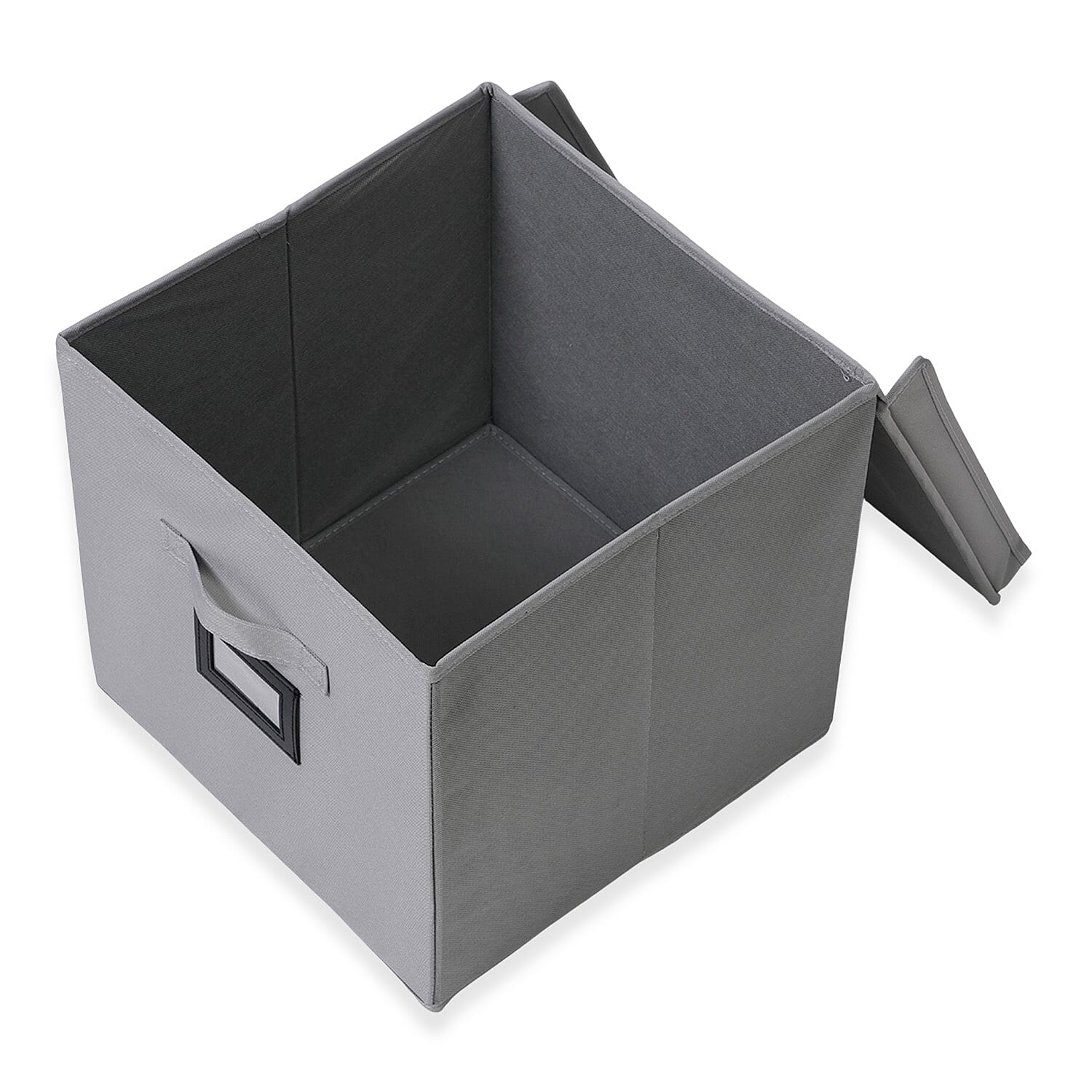 5-Shelf Hanging Shirt Rack with Storage Box - Grey