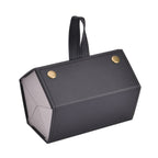 5 Slot Multipurpose Foldable Travel Organizer with Handle (Size 17x13x12 cm) - Black
