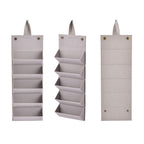5 Slot Multipurpose Foldable Travel Organizer with Handle (Size 17x13x12 cm) - Grey