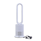 All Seasons 5 in 1 Electric Bladeless Heater-Fan with Remote Control, Air Purifier, Ionizer with HEPA Filter (86Cm) - White & Silver
