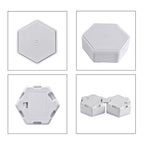 6 Colourful Touch Remote Control Hexagonal Splicing Lights - Multi (3xAAA Battery - Not Included)