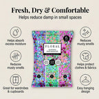 6-Pack Floral Hanging Dehumidifiers - 2 x Magnolia, 2 x Jasmine, 2 x Gardenia