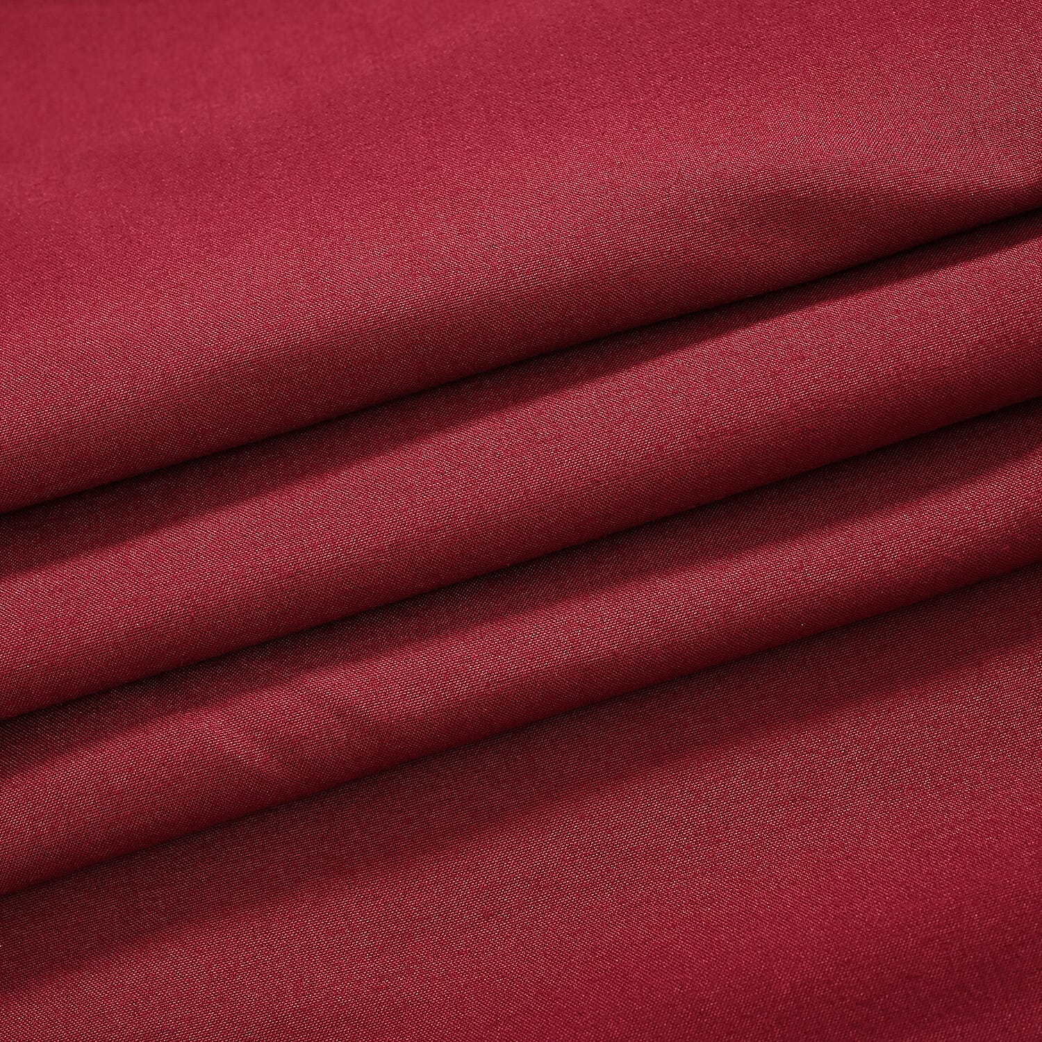6 Piece Cotton Duvet Cover Set - Inc. 1 Duvet Cover, 1 Fitted Sheet with 2 Housewife & 2 Oxford Pillowcases (Double) - Maroon