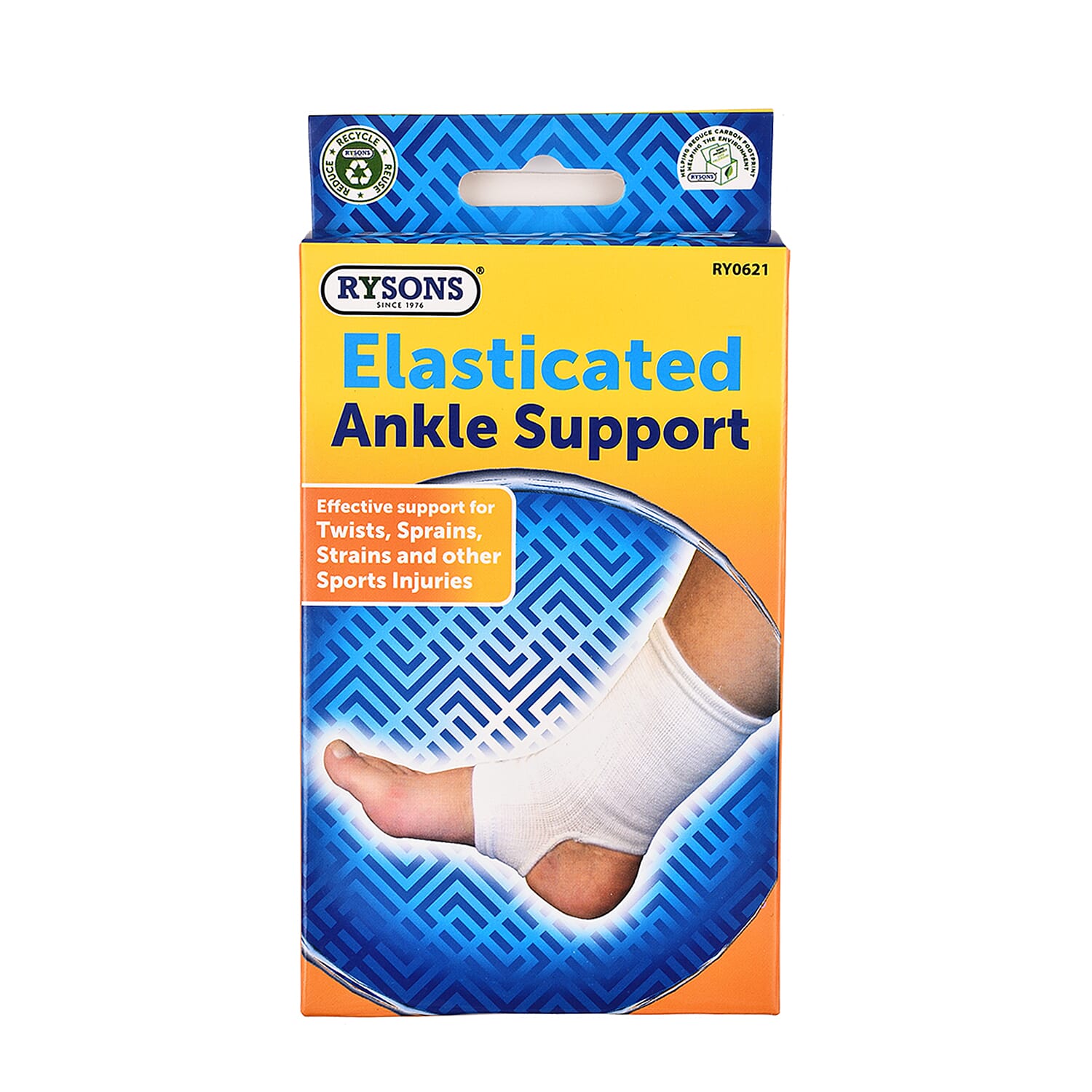 6 Piece Set - RYSONS Elasticated (Elbow, Knee, Ankle, Hand, Wrist and Compressive Neoprene Support - Large