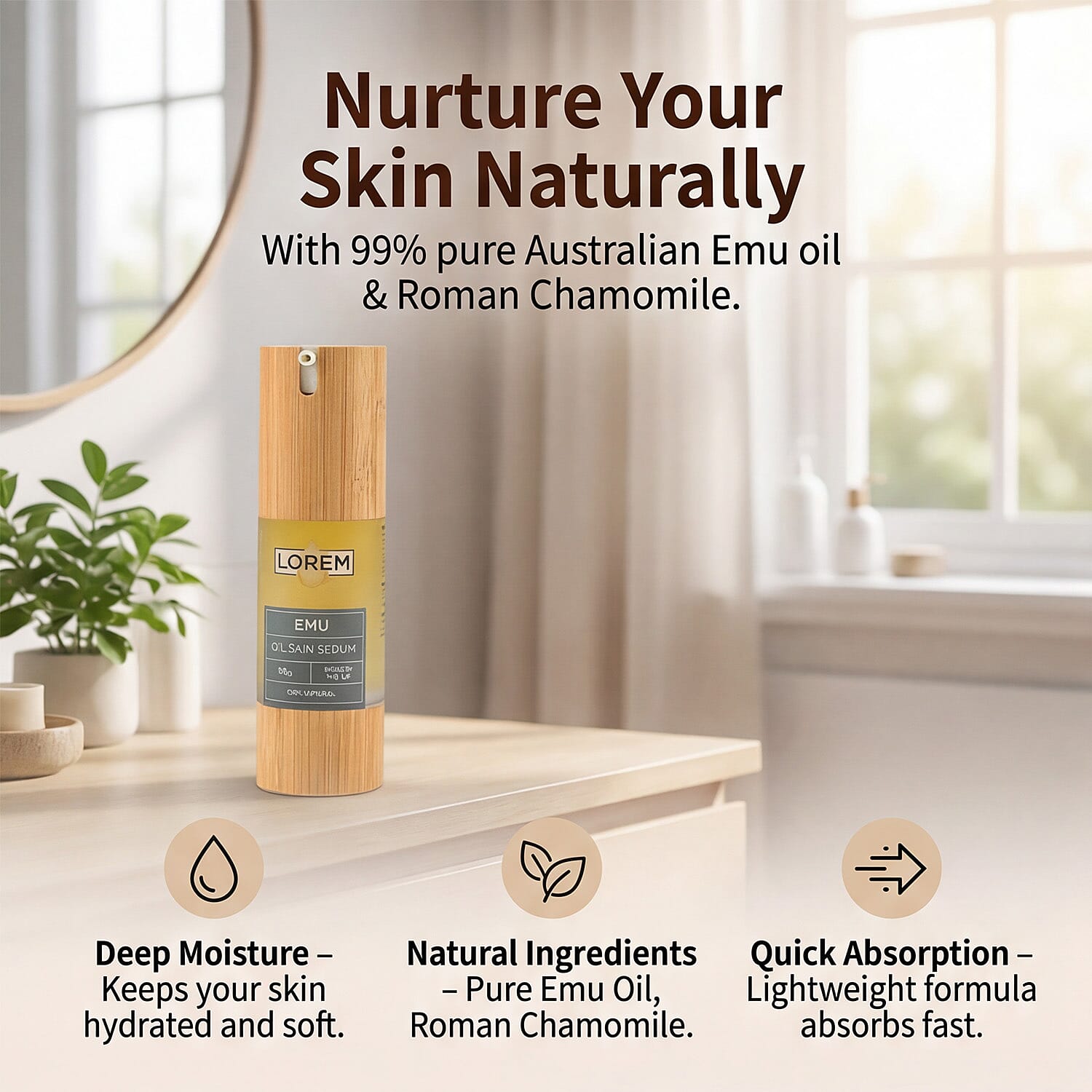Lorem- Emu Oil Skin Serum - 30ml