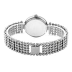 EON 1962 Swiss Movement 12 Champagne Studded 5 ATM Water Resistant Watch in Silver Tone