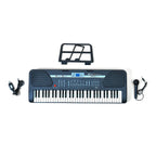 61 Key Electronic Piano with Mic - 40 Demo Songs, 10 Rhythms, 16 Timbres - Battery (not inc) or Mains Power