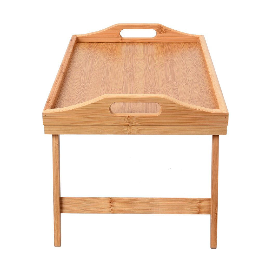 Foldable Bamboo Tray Wooden Legs (Folded Size 50x30x7cm, Unfolded Size 50x30x22cm)_6126955_2