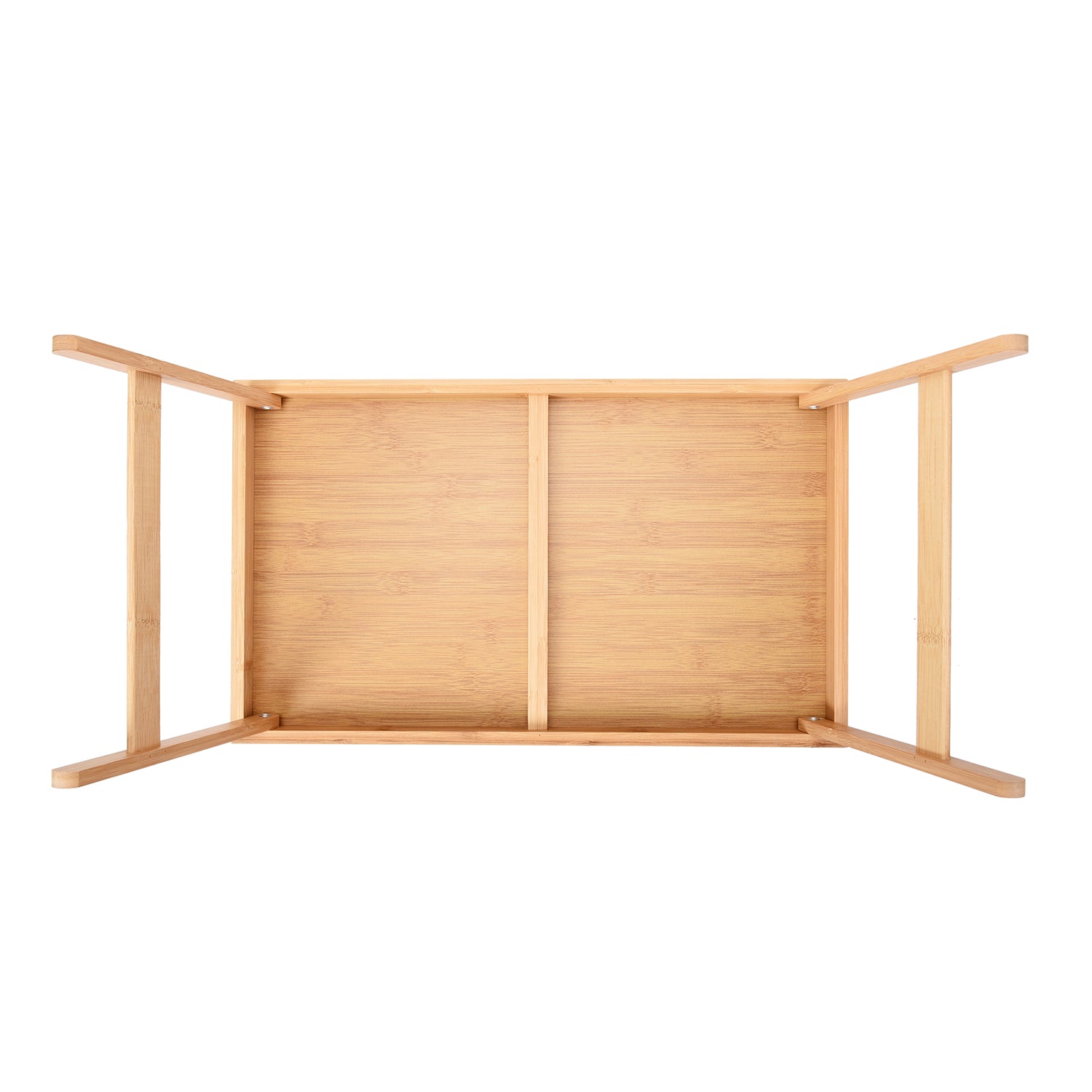 Foldable Bamboo Tray Wooden Legs (Folded Size 50x30x7cm, Unfolded Size 50x30x22cm)_6126955_3