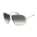 MAX MARA Unisex Gold Metal Shield Sunglasses with Grey Lenses_6254266
