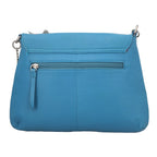 THE HANDCRAFTED LUXURY - Sukriti 100% Genuine Leather Handpainted Shoulder Bag - Blue