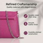 THE HANDCRAFTED LUXURY - Sukriti 100% Genuine Leather Handpainted Shoulder Bag - Pink