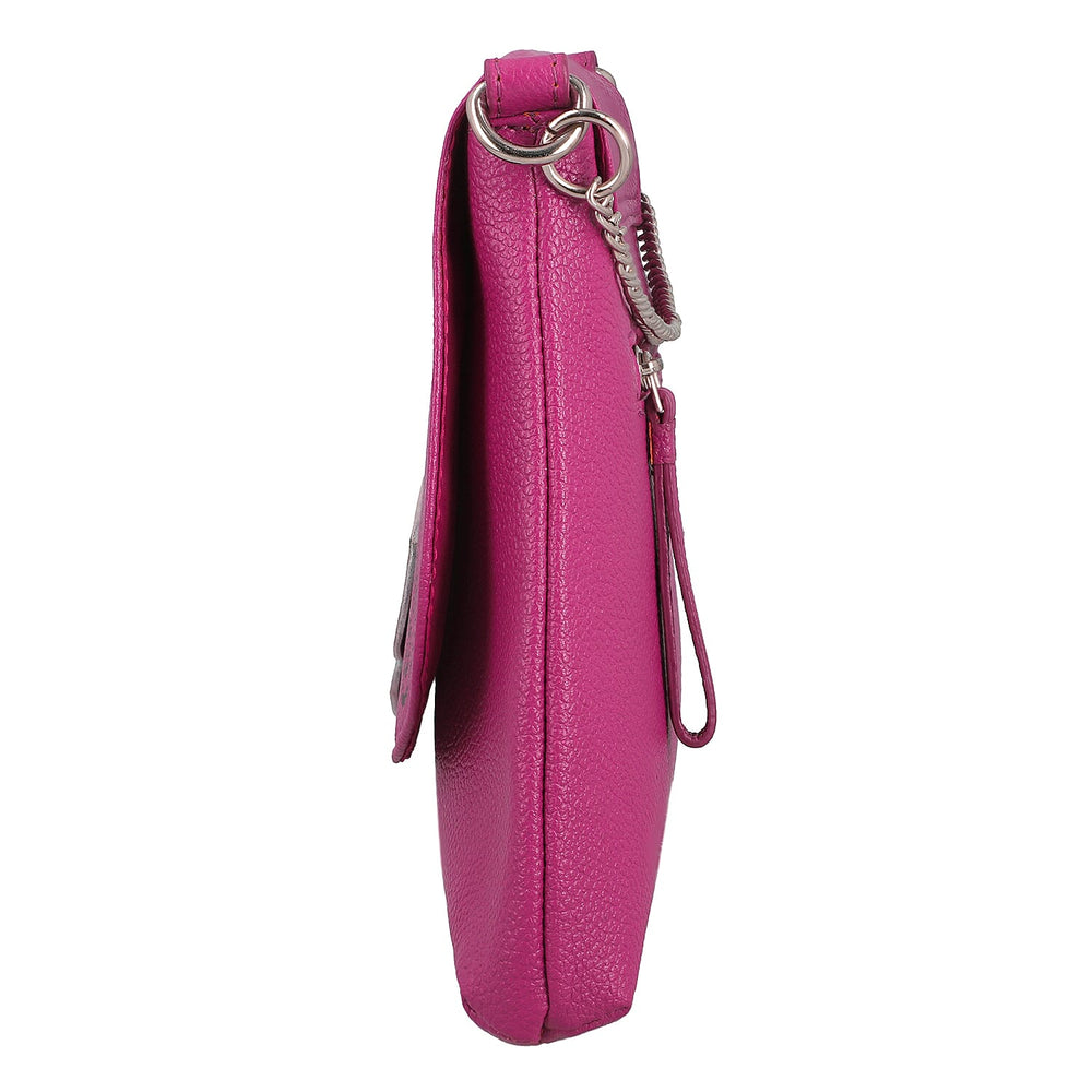 THE HANDCRAFTED LUXURY - Sukriti 100% Genuine Leather Handpainted Shoulder Bag - Pink