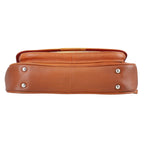 THE HANDCRAFTED LUXURY - Sukriti 100% Genuine Leather Handpainted Shoulder Bag - Tan