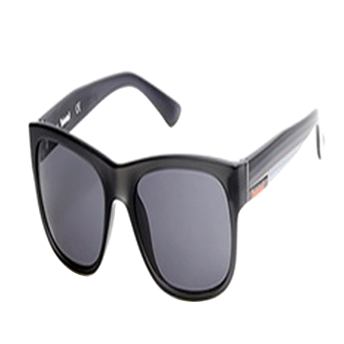 TIMBERLAND Unisex Black Wayfarer with Grey Lenses - Striped Temples