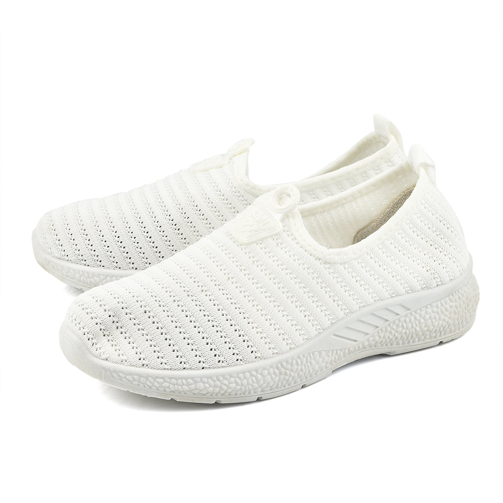 Womens Comfortable Slip-On Shoes (Size 5) - White_6712622