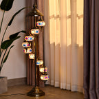 Handmade Turkish Mosaic Table Lamp (Size 145x35 cm) - Multi_6830277_1