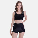 SANKOM SWITZERLAND Patent Premium Aloe Vera Black High Waisted Briefs (Size S/M, 8-10)_6861643
