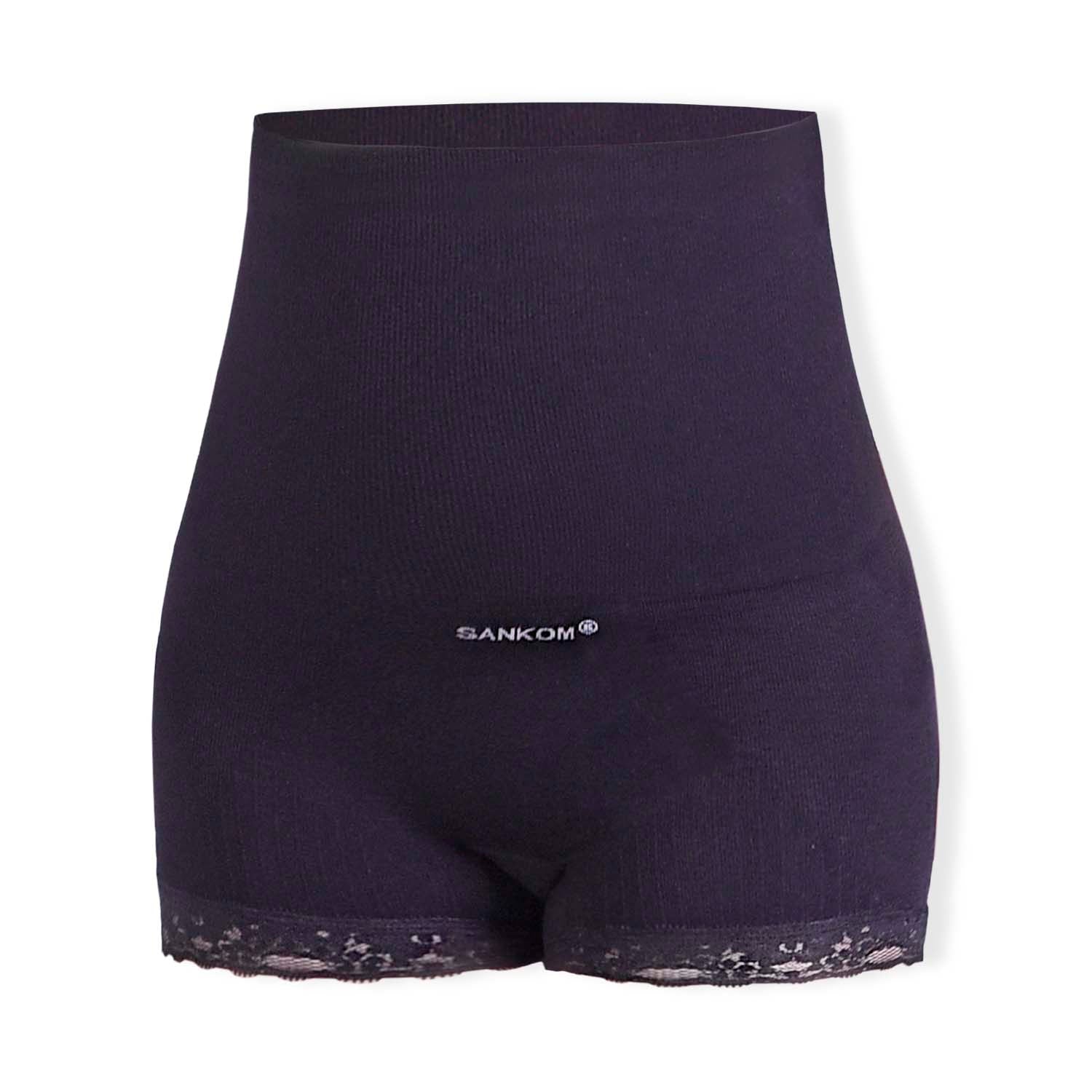 SANKOM SWITZERLAND Patent Premium Aloe Vera Black High Waisted Briefs (Size S/M, 8-10)_6861643_3