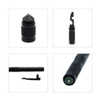 7 in 1 Metal Multi Function Tactical Touch Screen Ball Pen and Multi Functional Card - Black
