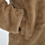 Tamsy Faux Fur Hoodie (Size L,16-18) - Brown_7019310_8