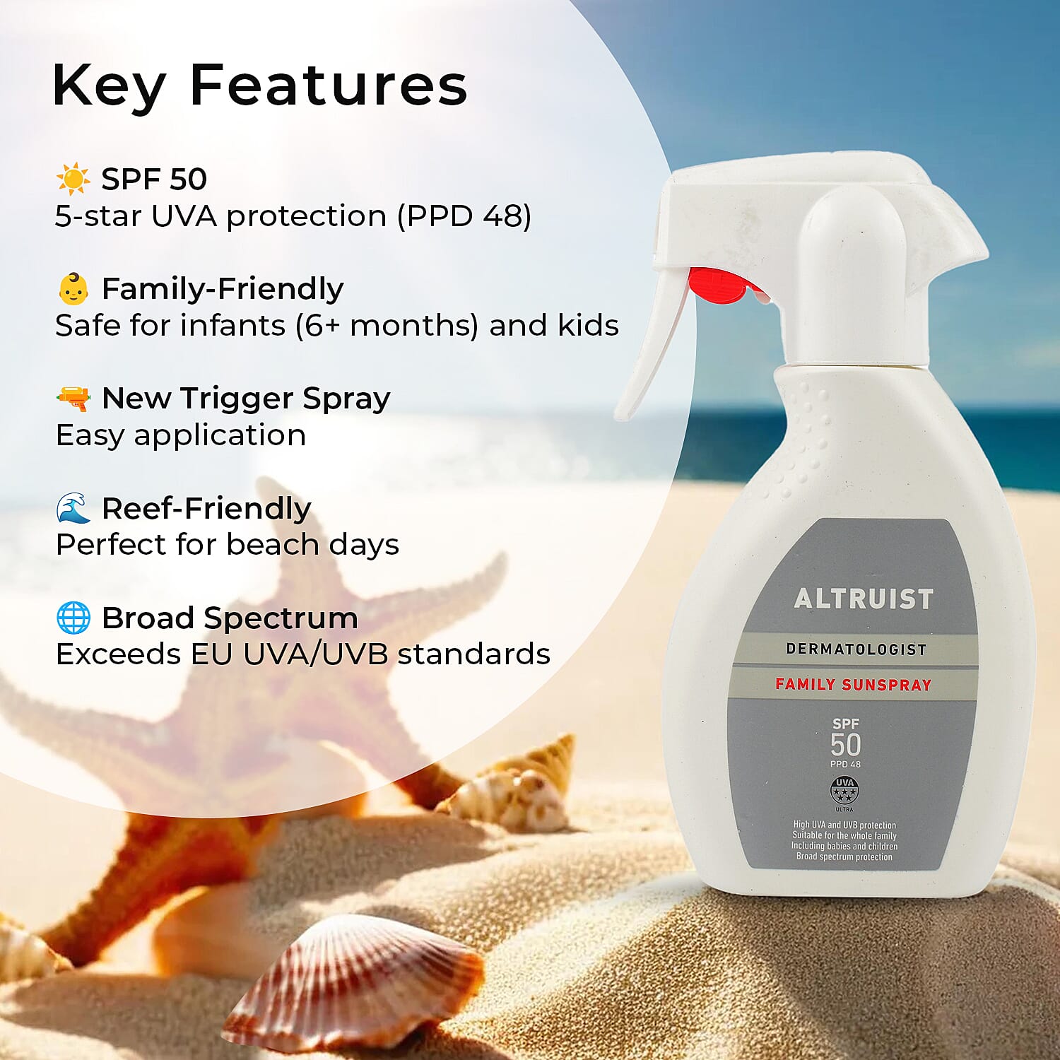 ALTRUIST Family- Sunspray SPF50 - 250ml