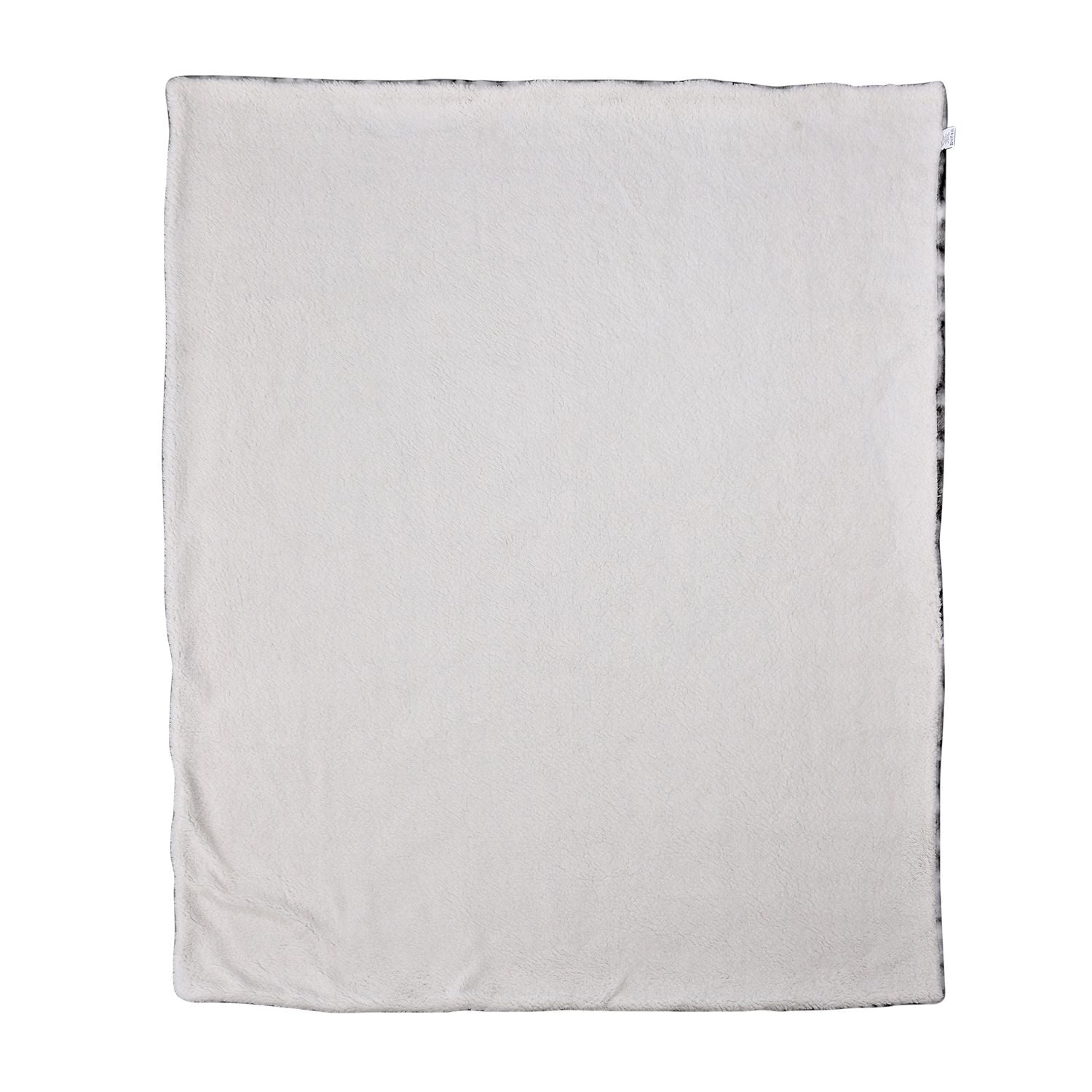 Super Soft Faux Chinchilla Fur Double Layer Blanket with Sherpa Lining (Size 200x150 cm) - White_7133372_2