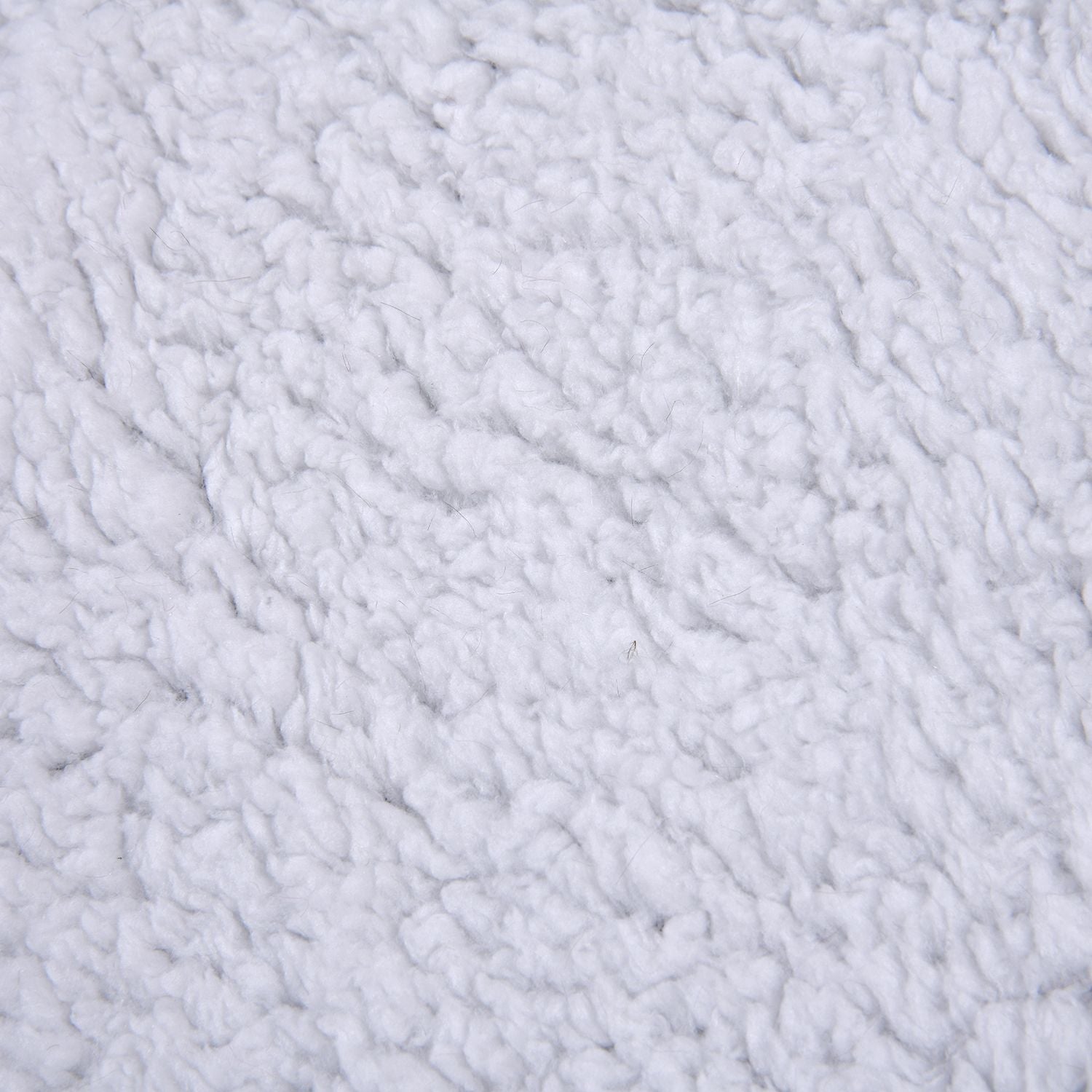 Super Soft Faux Chinchilla Fur Double Layer Blanket with Sherpa Lining (Size 200x150 cm) - White_7133372_7