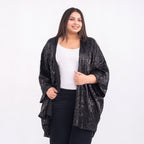 TAMSY Sequin Kimono with Poly Knit Lining (One Size Curve 20-26) - Black_7139491_2