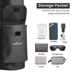 Soul Smart Solid Yoga Bag With Shoulder Strap (Size-70x20) Black