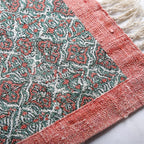 Supreme Range 100% Cotton Hand Crafted Rug (Size 180x130 cm) - Peach - Multi