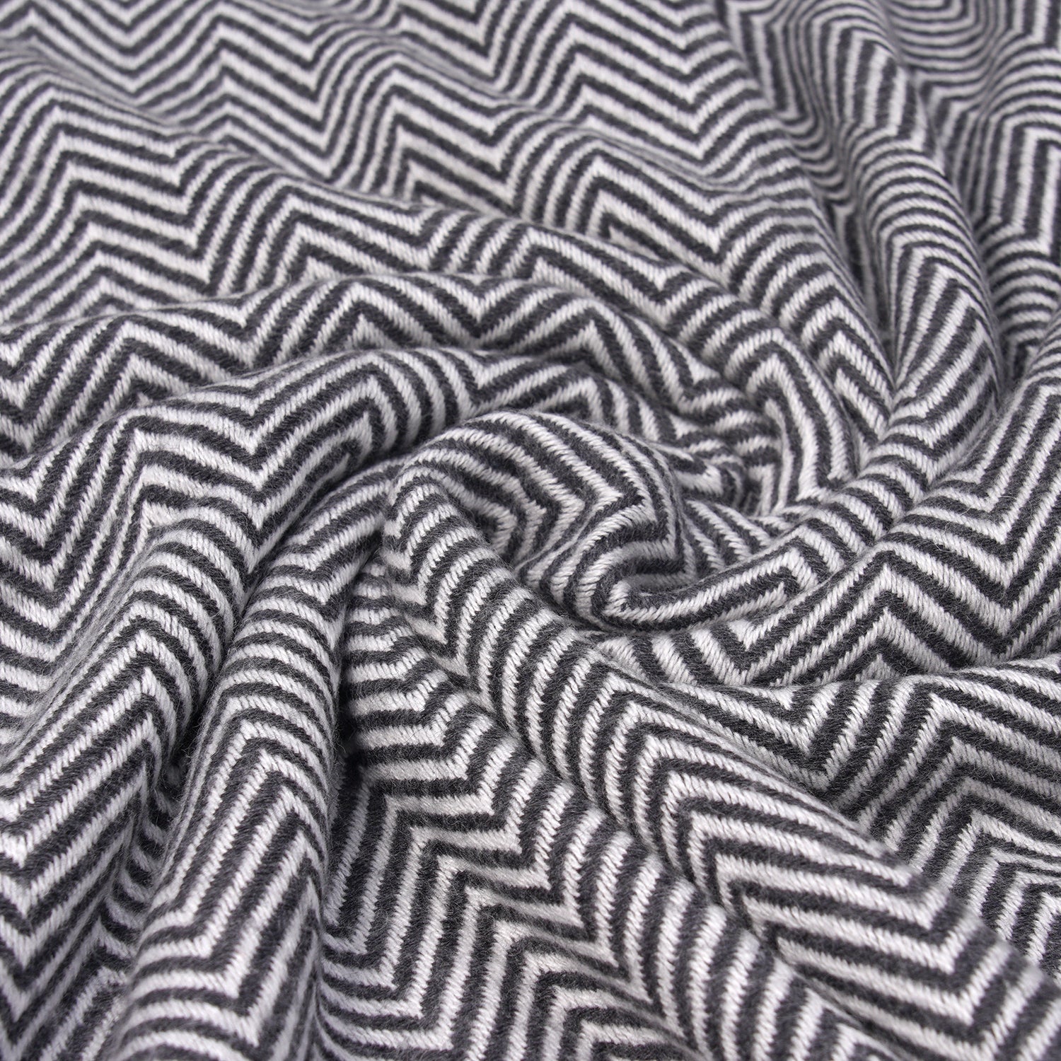 Cashmere 75% Wool and 25% Silk Blanket (Size 260x140 cm) - Grey_7272645_4