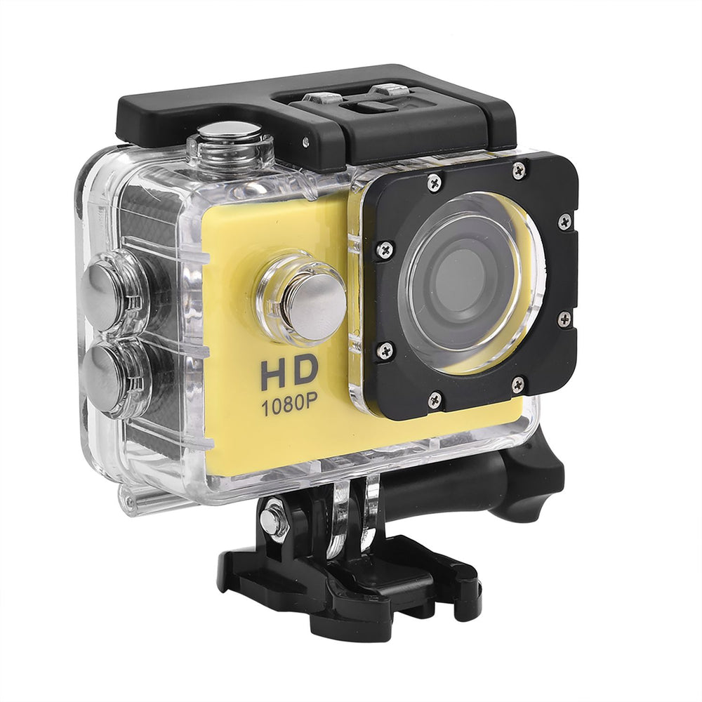 Multi-Purpose 30M Waterproof Camera 5MP, Camcorder 1080P, Motion Detection Dashcam - Yellow_7273510