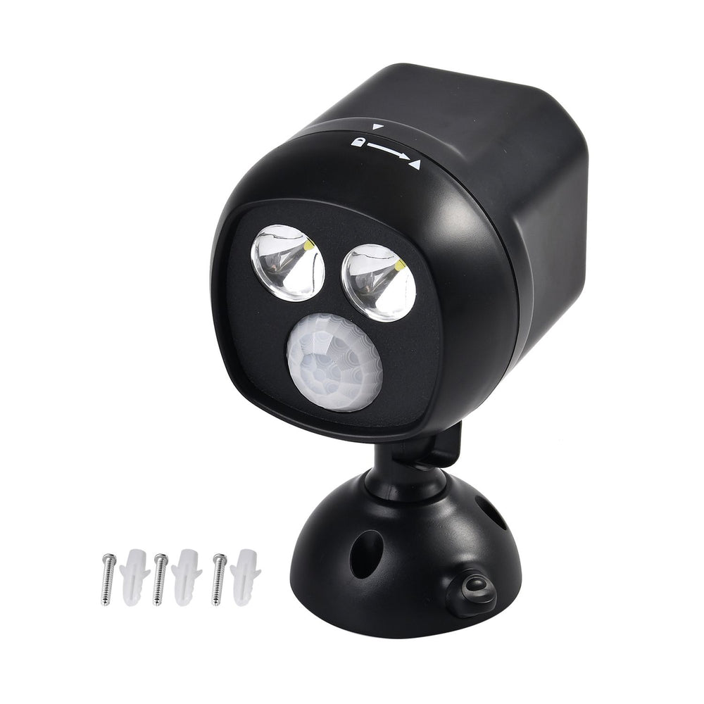 Wireless Super Bright Motion Sensor Security Spotlight (Size 16x10x9 cm) - Black_7282582