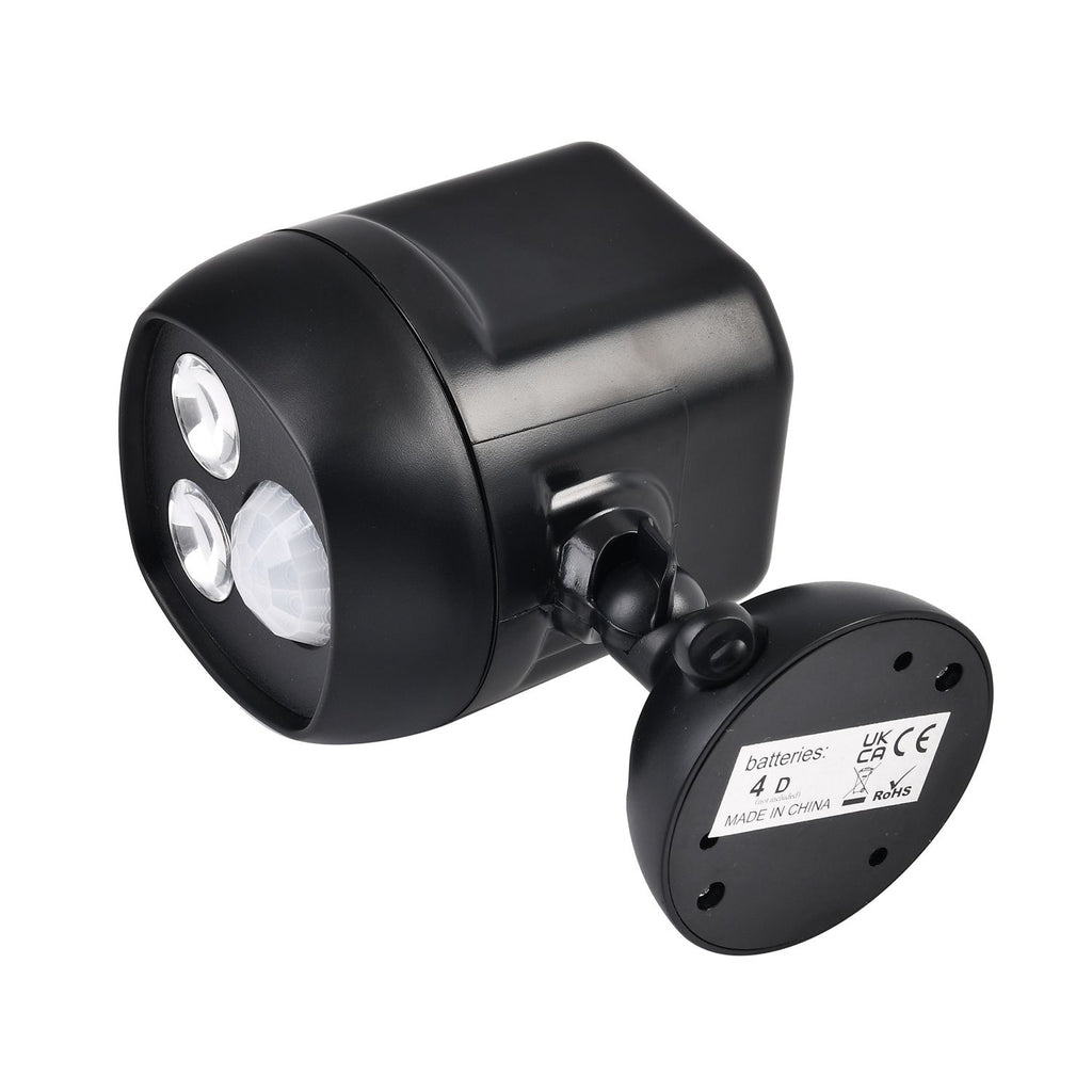Wireless Super Bright Motion Sensor Security Spotlight (Size 16x10x9 cm) - Black_7282582_4
